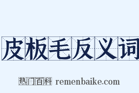 皮板毛反义词是什么意思的图片